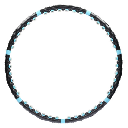 HHP006 BLACK-BLUE hula hop masujący z magnesami 98CM HMS