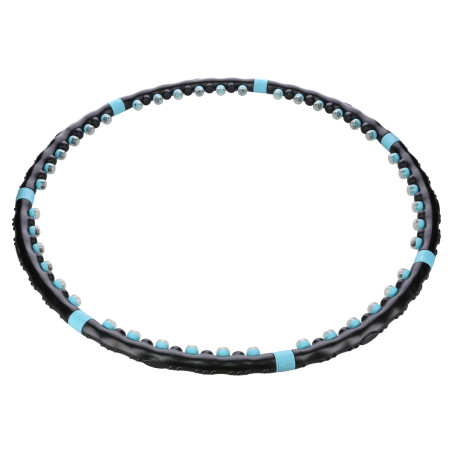 HHP006 BLACK-BLUE hula hop masujący z magnesami 98CM HMS