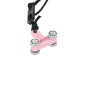 Zestaw hula hop HHW11 light pink z wypustkami i obciążnikiem + pas BR163 black plus size HMS