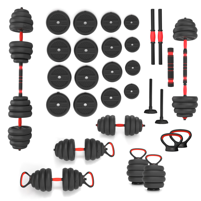 SGN140 (2 części) PRO set 6W1 zestaw ciężarów 40KG HMS SGN140 (2 części) PRO set 6W1 zestaw ciężarów 40KG HMS