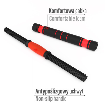 SGN140 (2 części) PRO set 6W1 zestaw ciężarów 40KG HMS