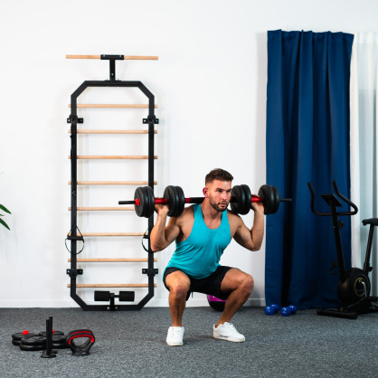 SGN140 (2 części) PRO set 6W1 zestaw ciężarów 40KG HMS