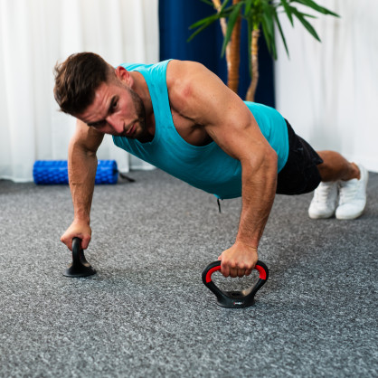 SGN140 (2 części) PRO set 6W1 zestaw ciężarów 40KG HMS
