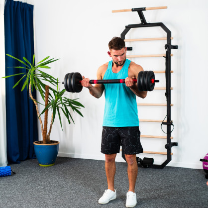 SGN140 (2 części) PRO set 6W1 zestaw ciężarów 40KG HMS