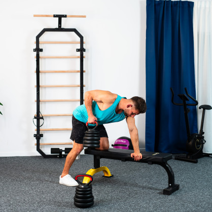 SGN140 (2 części) PRO set 6W1 zestaw ciężarów 40KG HMS
