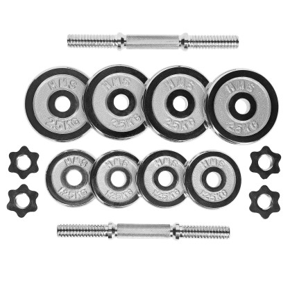 STC20 hantle sztangielki w walizce 2 x 10 KG chrome HMS