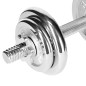STC20 hantle sztangielki w walizce 2 x 10 KG chrome HMS