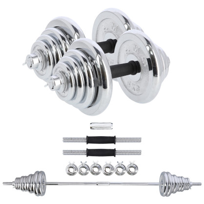STC50 hantle sztangielki sztanga w walizce 2x25KG HMS