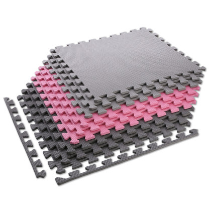 MP10 mata puzzle multipack PINK-GREY 9 elementów 10MM one fitness