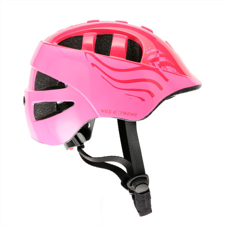 MTW08 różowy rozm. s (51-57CM) kask dziecięcy nils extreme