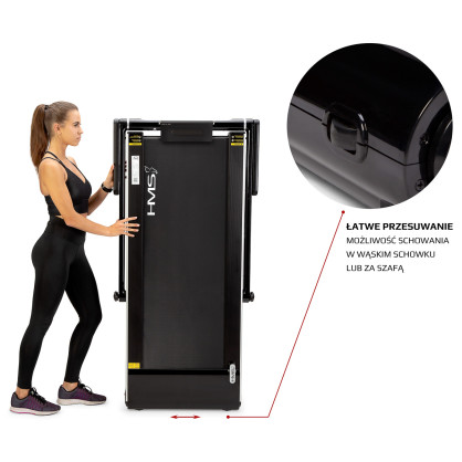 LOOP12 (2 części) multi black bieżnia elektryczna z biurkiem HMS