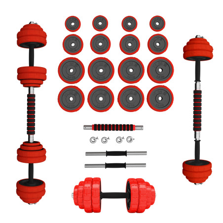 SGGX30 sztangielki gumowane 30KG HMS
