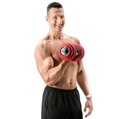 SGGX30 sztangielki gumowane 30KG HMS