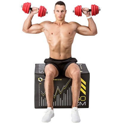 SGGX30 sztangielki gumowane 30KG HMS