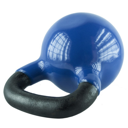 KNV20 blue kettlebell żeliwny pokryty winylem HMS