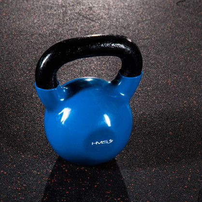 KNV20 blue kettlebell żeliwny pokryty winylem HMS