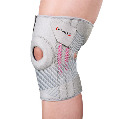 KO1505 stabilizator stawu kolanowego jasnoszary one size HMS