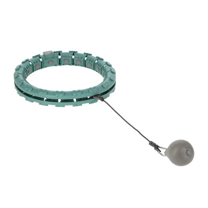 FH03 green hula hop z obciążnikiem i licznikiem