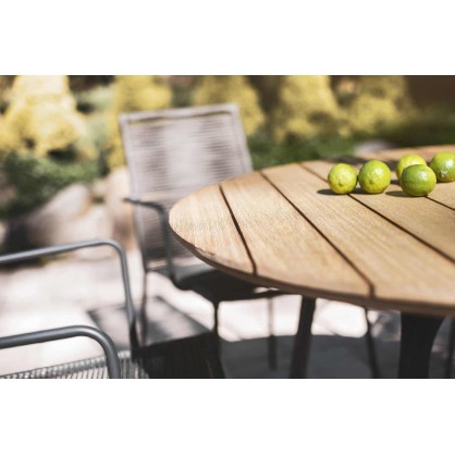 stół ogrodowy  SIMI ⌀120CM EUKALIPTUS