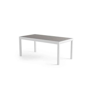 stół ogrodowy  aluminiowy TOLEDO biały rozkładany