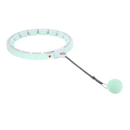 Zestaw hula hop HHW06 green z piłką grawitacyjną i licznikiem HMS + pas BR163 black