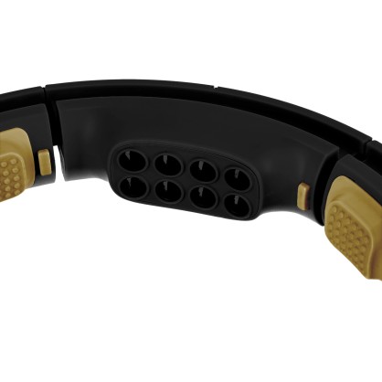 Zestaw hula hop magnetyczny black/gold HHM13 z licznikiem HMS + pas wyszczuplający BR163 black