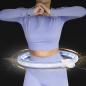 Zestaw hula hop magnetyczny blue HHM15 z licznikiem HMS + pas BR163 black plus size