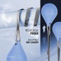 Zestaw hula hop magnetyczny blue HHM15 z licznikiem HMS + pas BR163 black plus size