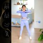 Zestaw hula hop magnetyczny blue HHM15 z licznikiem HMS + pas BR163 black plus size