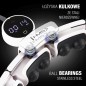 Zestaw hula hop magnetyczny white HHM16 z licznikiem HMS + pas BR163 black plus size