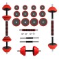 SGGX20 sztangielki gumowane 20KG HMS SGGX20 sztangielki gumowane 20KG HMS