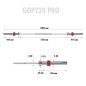 GOP220 PRO + ZG1000R zaciski lock gryf prosty olimpijski 20KG 2200MM HMS