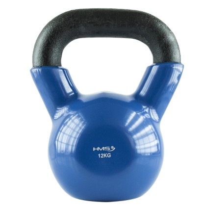 KNV12 blue kettlebell żeliwny pokryty winylem HMS