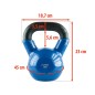 KNV12 blue kettlebell żeliwny pokryty winylem HMS