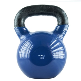 KNV16 blue kettlebell żeliwny pokryty winylem HMS