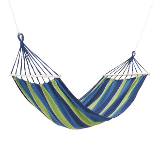 NC9001 niebieski hamak z drewnianą belką 70CM I metalowym uchwytem nils camp