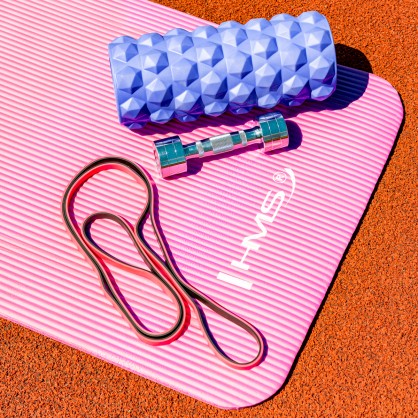 FS107 blue 31.5 cm wałek fitness / roller HMS