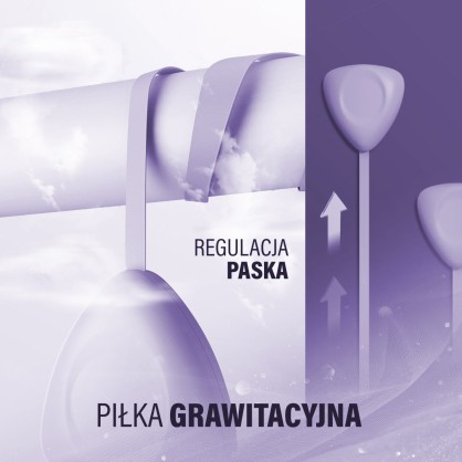 Zestaw hula hop magnetyczny violet HHM14 z licznikiem HMS + pas wyszczuplający BR163 black