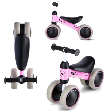RB002 pink rowerek biegowy nils fun