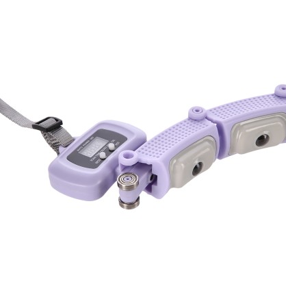 Zestaw hula hop magnetyczny violet HHM14 z licznikiem HMS + pas BR163 black plus size