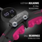 HHM16 hula hop black/pink z magnesami I obciążnikiem + licznik HMS