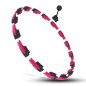 Zestaw hula hop magnetyczny black/pink HHM16 z licznikiem HMS + pas wyszczuplający BR163 black