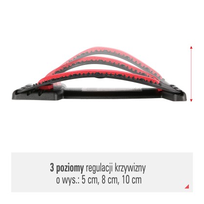 PRP02 red przyrząd do rozciągania pleców z magnesami HMS