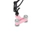 Zestaw hula hop HHW02 light pink z wypustkami i obciążnikiem HMS + pas BR163 black plus size