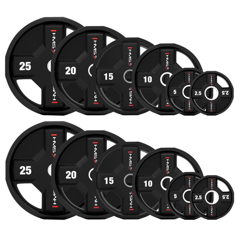 TPC SET ZESTAW TALERZY OLIMPIJSKICH POLIURETANOWYCH 2 x 2.5 - 25 KG CPU - 155KG HMS TPC SET ZESTAW TALERZY OLIMPIJSKICH POLIURETANOWYCH 2 x 2.5 - 25 KG CPU - 155KG HMS