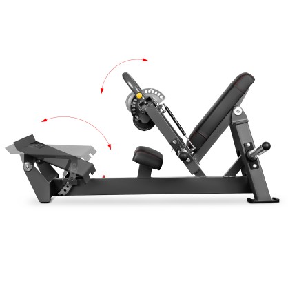 MHT01 MASZYNA DO ĆWICZEŃ MIĘŚNI POŚLADKÓW HIP THRUST Z WOLNYM CIĘŻAREM COMMERCIAL HMS