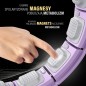 Zestaw hula hop magnetyczny violet HHM13 z licznikiem HMS + pas wyszczuplający BR163 black Zestaw hula hop magnetyczny violet HHM13 z licznikiem HMS + pas wyszczuplający BR163 black