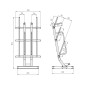 ZESTAW TRAINING PUMP SBP22 SZTANGA 10 x 20 KG (200 KG) + STOJAK STR40 HMS