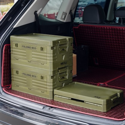 NCB4001 SKŁADANA SKRZYNIA KEMPINGOWA Z POKRYWĄ 50L NILS CAMP