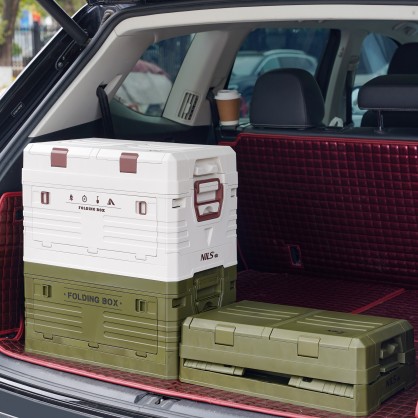 NCB4003 SKŁADANA SKRZYNIA KEMPINGOWA Z POKRYWĄ 50L NILS CAMP